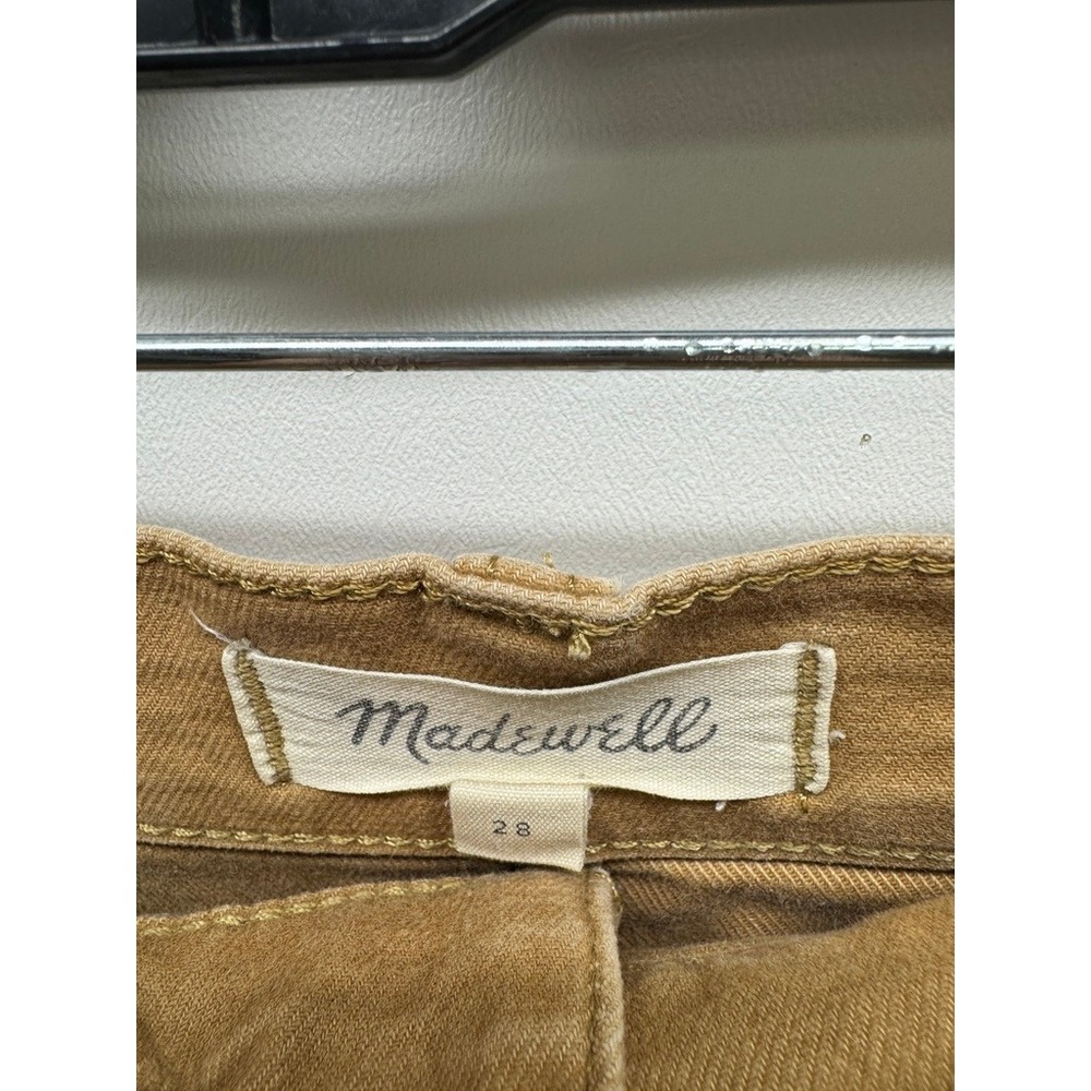 Madewell Camp‎ Shorts Women 28 Brown High Rise Patch Pocket Stretch - Picture 5 of 8